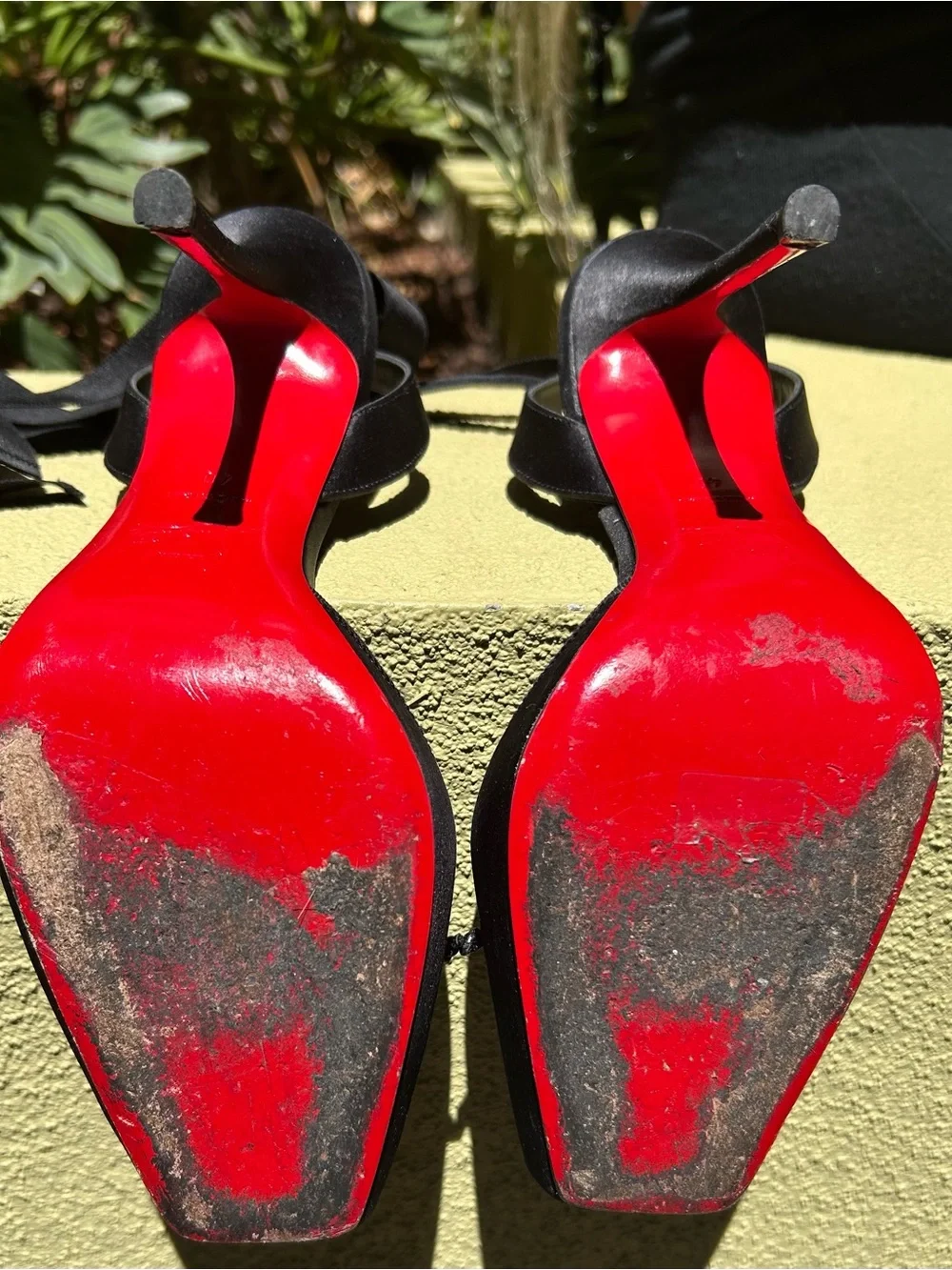 Christian Louboutin Black Ballerina Stilettos w/ Signature Red Soles Size 10 US - Picture 14 of 16